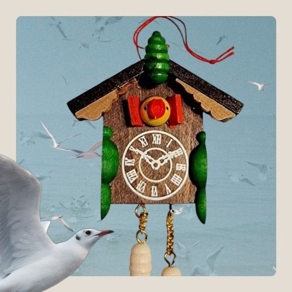 Christian Ulbricht Cuckoo Clock Germany Wood Vintage Ornament